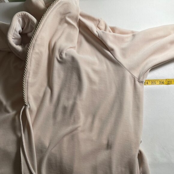 Diamond Tea Robe Ivory Midi Velour Retro Glam Regency Vintage Wrap Tie Waist - Picture 12 of 13